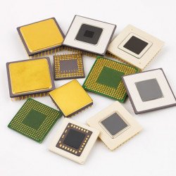 Rachat au kilo processeur doré, céramique et époxy